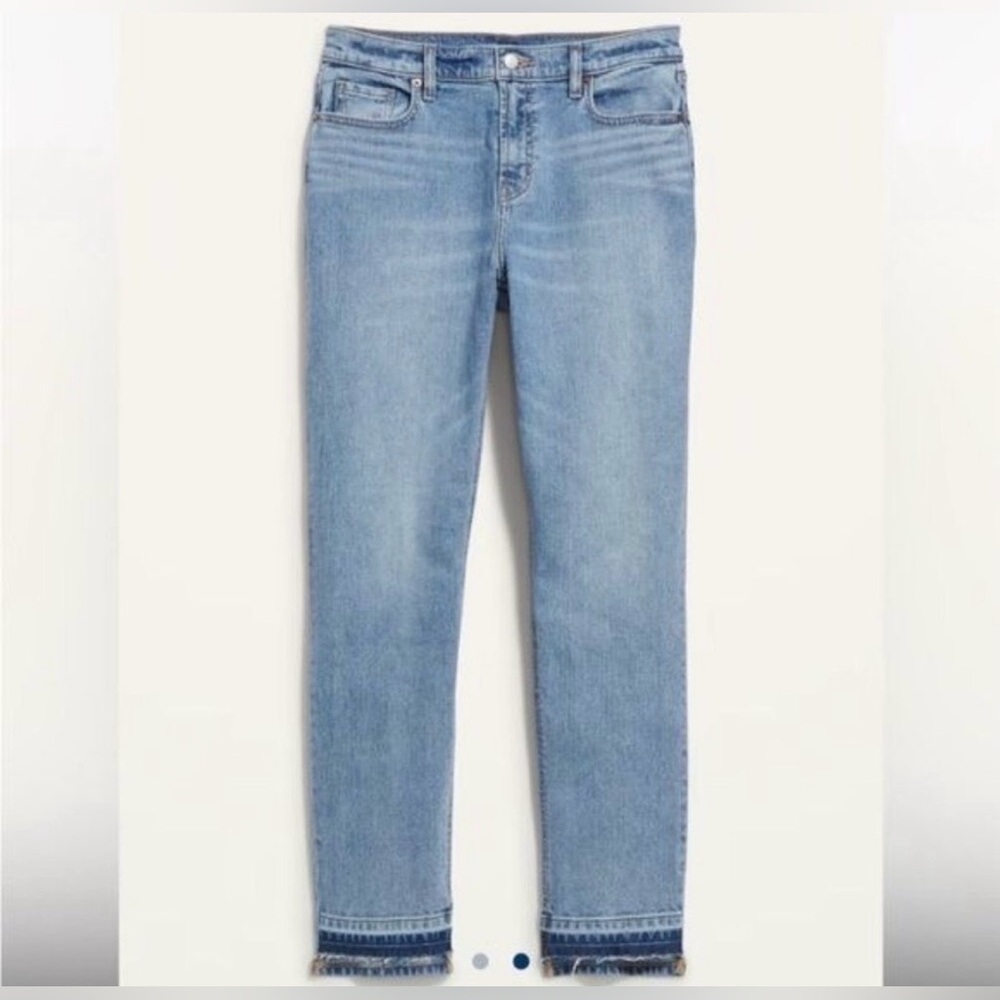 Old Navy Women Boyfriend Straight Cut Off Jeans Size 24 Bohemian Festival New